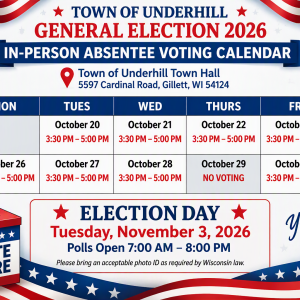 2026 General Election In-Person Absentee Voting Begins Today!!